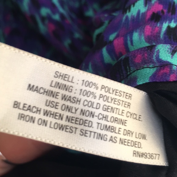 I ❤️ RONSON Cool Spring/Summer Abstract Design Fully Lined Ruffle Fly-Away Top - Picture 16 of 16